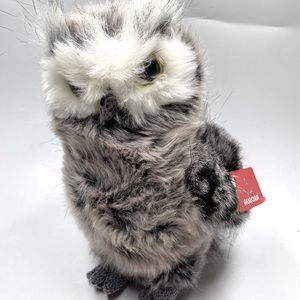 Aurora Barney Great Horned Owl Plush Stuffed Animal Soft Realistic Bird Toy Owls